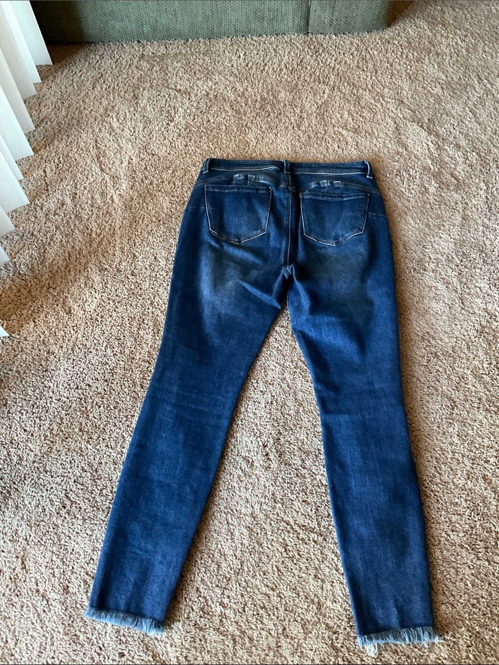 Wax Jeans Butt I Love You, dark blue distressed, Junior size 13/31 skinny leg - Picture 9 of 12